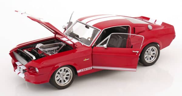Ford Mustang Shelby GT500 1967 Red/White- 1:12 Scale Diecast Model by KK Scale