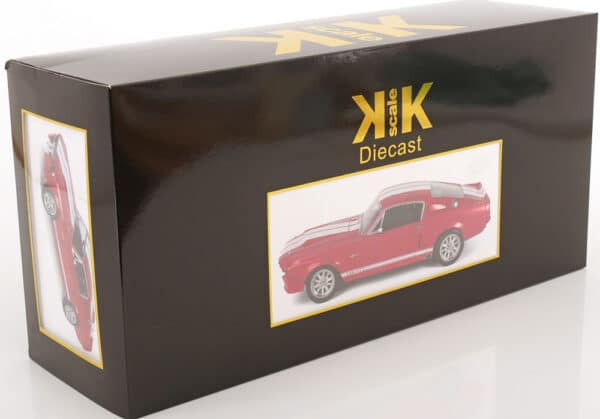 Ford Mustang Shelby GT500 1967 Red/White- 1:12 Scale Diecast Model by KK Scale