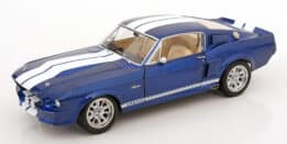KK Scale - 1:12 Ford Mustang Shelby GT500 1967 Blue/White - Diecast Model
