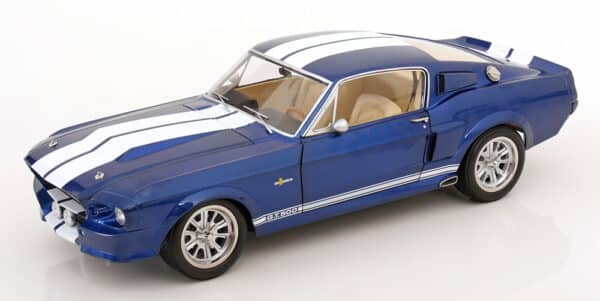 KK Scale - 1:12 Ford Mustang Shelby GT500 1967 Blue/White - Diecast Model
