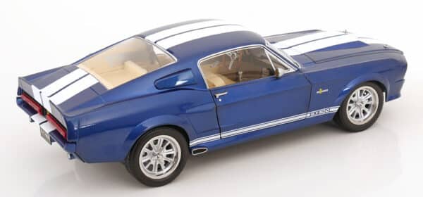 KK Scale - 1:12 Ford Mustang Shelby GT500 1967 Blue/White - Diecast Model