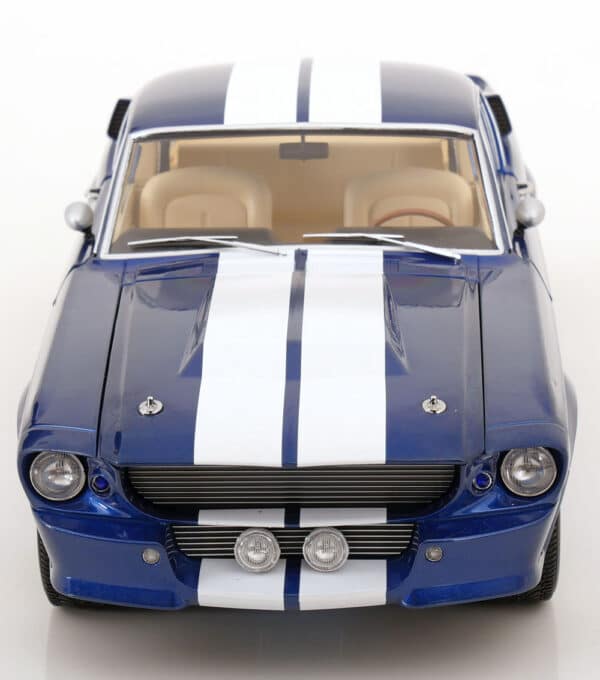 KK Scale - 1:12 Ford Mustang Shelby GT500 1967 Blue/White - Diecast Model