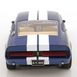 KK Scale - 1:12 Ford Mustang Shelby GT500 1967 Blue/White - Diecast Model