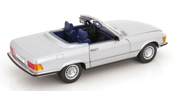 KK Scale 1:12 Mercedes 450 SL (R107) EU Version Soft Top 1985 Silver (KKDC120181) Diecast Model 13 KK Scale 1:12 Mercedes 450 SL (R107) EU Version Soft Top 1985 Silver (KKDC120181) Diecast Model