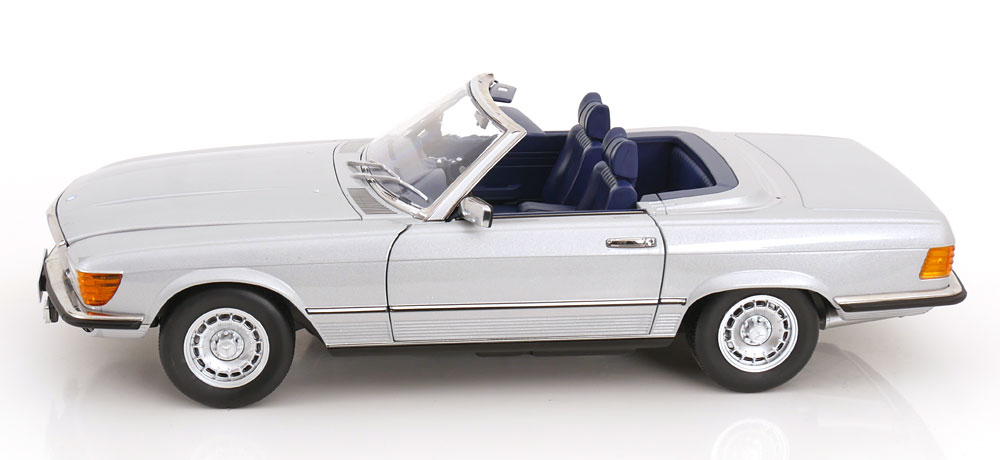 KK Scale 1:12 Mercedes 450 SL (R107) EU Version Soft Top 1985 Silver (KKDC120181) Diecast Model 9 KK Scale 1:12 Mercedes 450 SL (R107) EU Version Soft Top 1985 Silver (KKDC120181) Diecast Model - Image 9