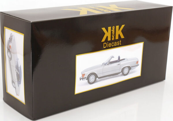 KK Scale 1:12 Mercedes 450 SL (R107) EU Version Soft Top 1985 Silver (KKDC120181) Diecast Model 19 KK Scale 1:12 Mercedes 450 SL (R107) EU Version Soft Top 1985 Silver (KKDC120181) Diecast Model
