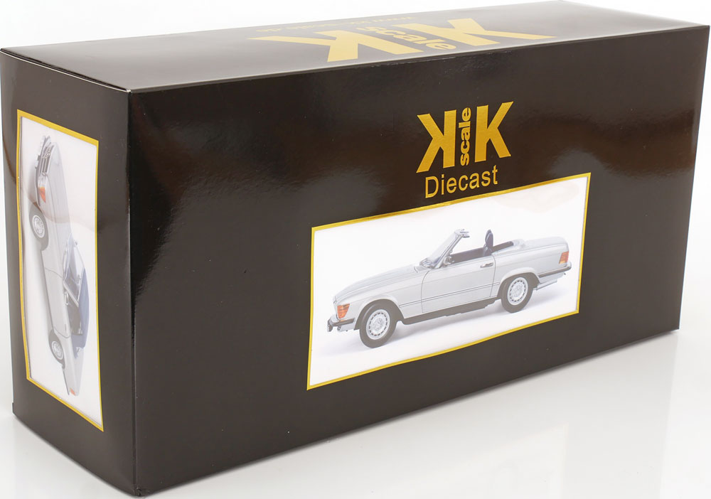 KK Scale 1:12 Mercedes 450 SL (R107) EU Version Soft Top 1985 Silver (KKDC120181) Diecast Model 10 KK Scale 1:12 Mercedes 450 SL (R107) EU Version Soft Top 1985 Silver (KKDC120181) Diecast Model - Image 10