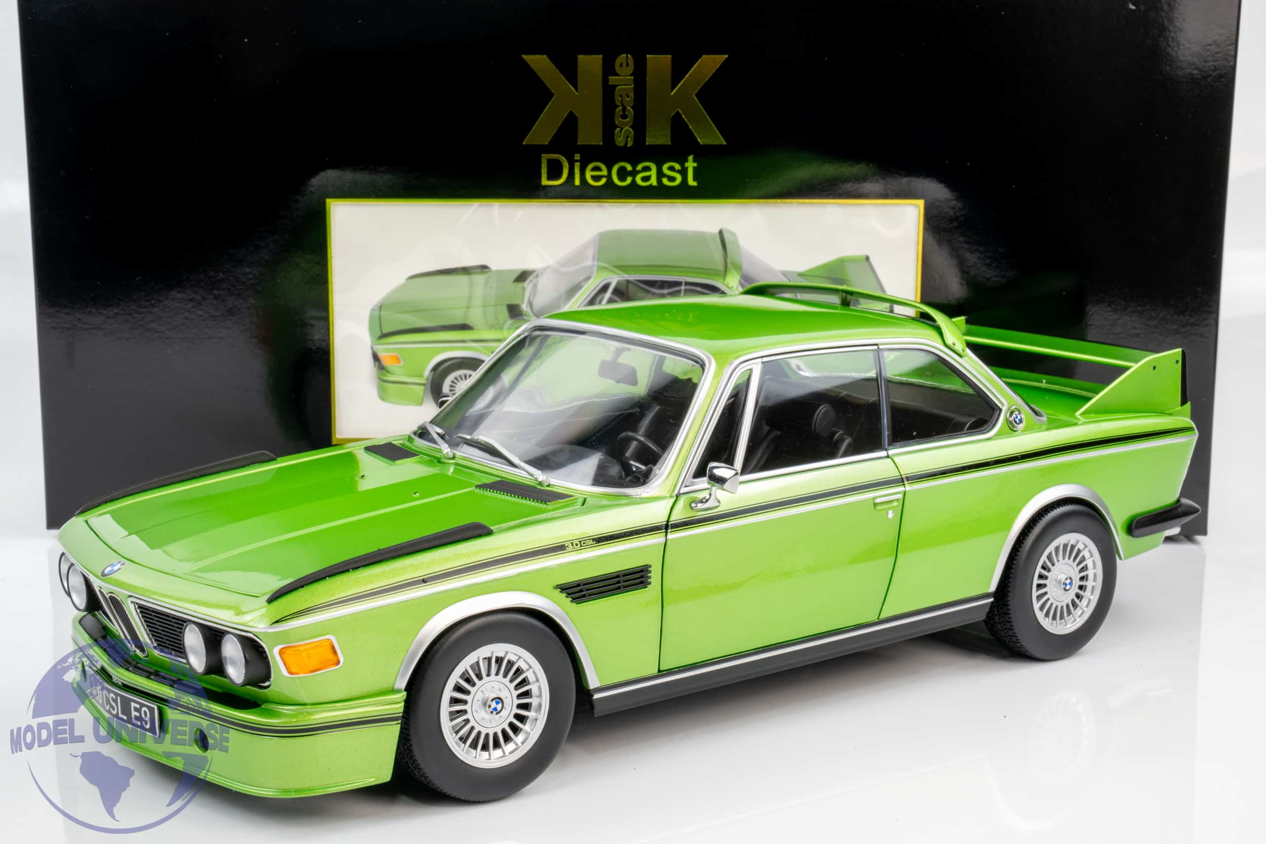 KK Scale - 1:12 BMW 3.0 CSL (E9) 1973 Green Metallic - Diecast Model