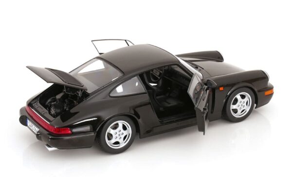 KK Scale – 1:12 Porsche 911 (964) RS with Cup Rims 1992 Black – Diecast Model 5 KKDC120243CC
