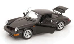 KK Scale – 1:12 Porsche 911 (964) RS with Speedline Rims 1992 Black – Diecast Model
