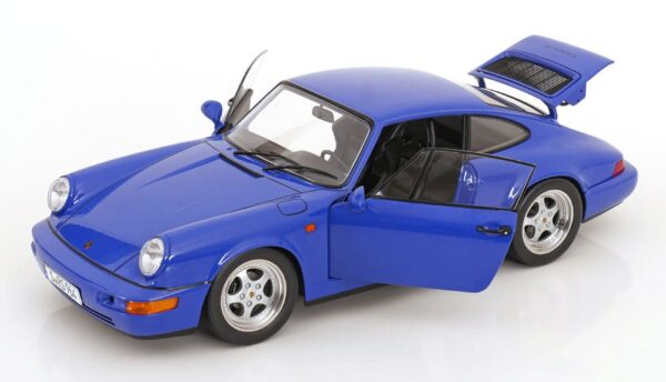 KK Scale - 1:12 Porsche 911 (964) RS with Speedline Rims 1992 Blue - Diecast Model 4 KKDC120244SB