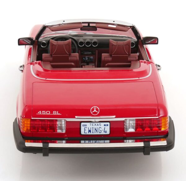 KK Scale – 1:18 Mercedes-Benz 450 SL (R107) US Version with Removable Soft Top 1979 Red – Diecast Model 19 KK Scale – 1:18 Mercedes-Benz 450 SL (R107) US Version with Removable Soft Top 1979 Red – Diecast Model