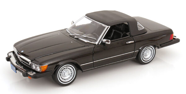 KK Scale 1:12 Mercedes 450 SL (R107) US Version American Gigolo 1979 Black Soft Top (KKDC120262) Diecast Model 12 KK Scale 1:12 Mercedes 450 SL (R107) US Version American Gigolo 1979 Black Soft Top (KKDC120262) Diecast Model