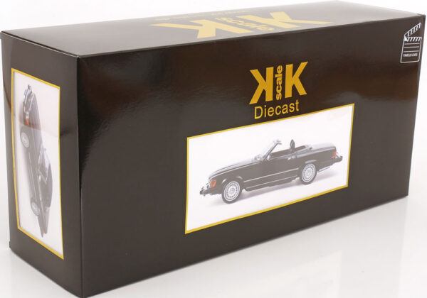 KK Scale 1:12 Mercedes 450 SL (R107) US Version American Gigolo 1979 Black Soft Top (KKDC120262) Diecast Model 21 KK Scale 1:12 Mercedes 450 SL (R107) US Version American Gigolo 1979 Black Soft Top (KKDC120262) Diecast Model
