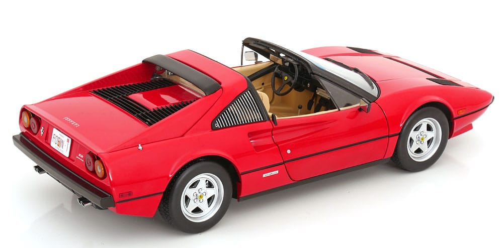 KK Scale – 1:12 Ferrari 308 GTS QV US Version from the TV Series Magnum P.I. 1982 Red – Diecast Model 5 KKDC120271E