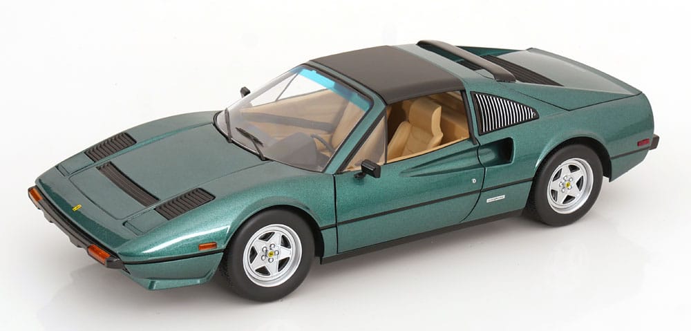KK Scale – 1:12 Ferrari 308 GTS QV US Version from the TV Series Magnum P.I. 1982 Green Metallic – Diecast Model 2 KK Scale – 1:12 Ferrari 308 GTS QV US Version from the TV Series Magnum P.I. 1982 Green Metallic – Diecast Model