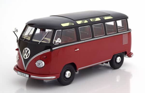 KK Scale - 1:18 VW T1 Samba Bus  1959  red/black