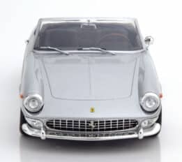 kk scale - 1:18 ferrari 275 gts pininfarina spyder 1964 silver with spoke wheeks ltd edn 500
