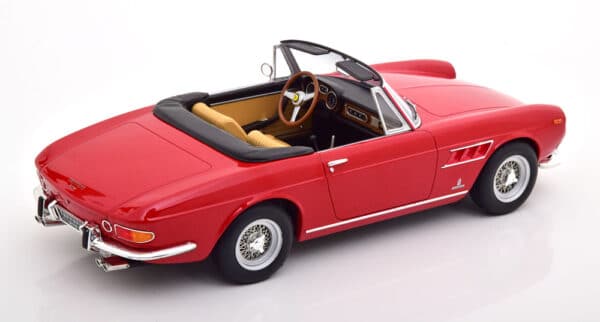 kk scale - 1:18 ferrari 275 gts pininfarina spyder red red/beige interior 1964