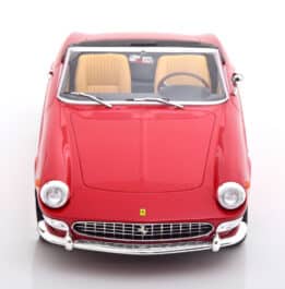 kk scale - 1:18 ferrari 275 gts pininfarina spyder red red/beige interior 1964