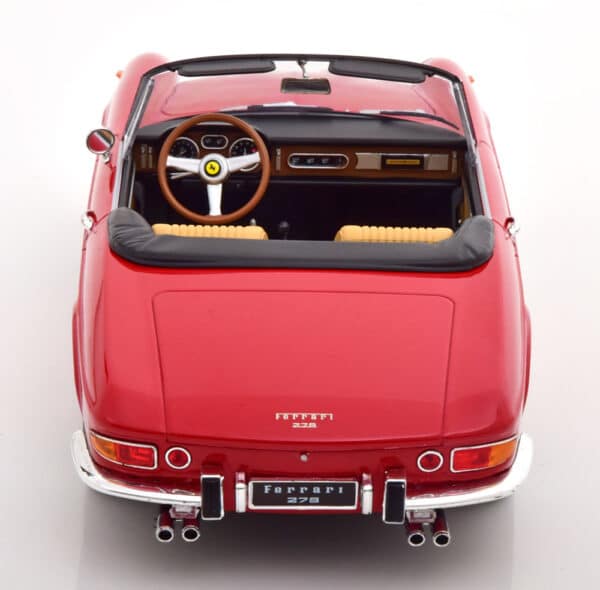 kk scale - 1:18 ferrari 275 gts pininfarina spyder red red/beige interior 1964