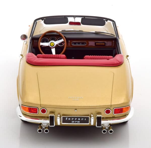 kk scale - 1:18 ferrari 275 gts pininfarina spyder gold metallic 1964