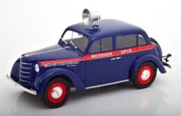kk scale - 1:18 moskwitsch 400 police with speaker 1946 dark blue