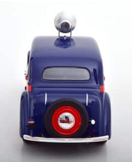 kk scale - 1:18 moskwitsch 400 police with speaker 1946 dark blue