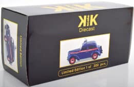 kk scale - 1:18 moskwitsch 400 police with speaker 1946 dark blue
