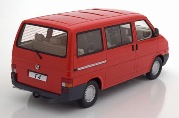 kk scale - 1:18 vw bus t4 caravelle 1992 red limited edition 750 pcs.