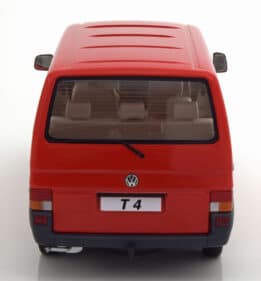 kk scale - 1:18 vw bus t4 caravelle 1992 red limited edition 750 pcs.