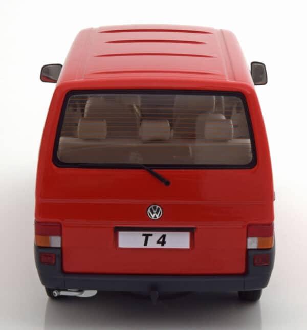 kk scale - 1:18 vw bus t4 caravelle 1992 red limited edition 750 pcs.