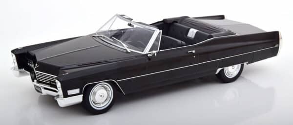 kk scale - 1:18 cadillac deville convertible 1968 black