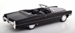 kk scale - 1:18 cadillac deville convertible 1968 black