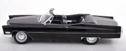 kk scale - 1:18 cadillac deville convertible 1968 black