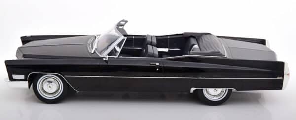 kk scale - 1:18 cadillac deville convertible 1968 black