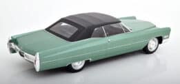 kk scale - 1:18 cadillac deville softtop 1968 green metallic