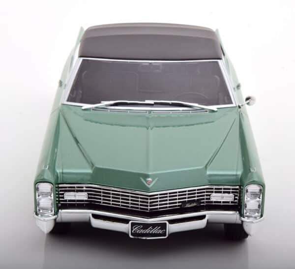 kk scale - 1:18 cadillac deville softtop 1968 green metallic