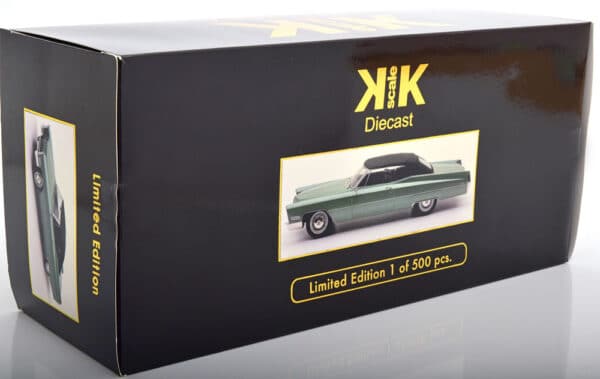 kk scale - 1:18 cadillac deville softtop 1968 green metallic