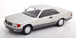 kk scale - 1:18 mercedes 560 sec c126  silver