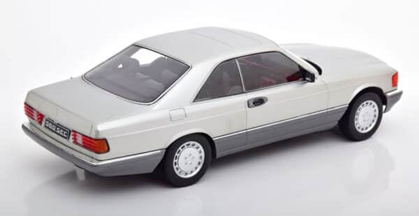 kk scale - 1:18 mercedes 560 sec c126  silver