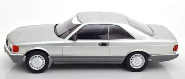 kk scale - 1:18 mercedes 560 sec c126  silver
