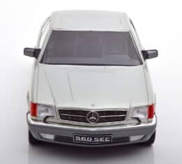 kk scale - 1:18 mercedes 560 sec c126  silver