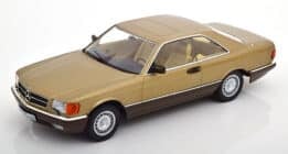 kk scale - 1:18 mercedes 500 sec c126 1987 gold metallic