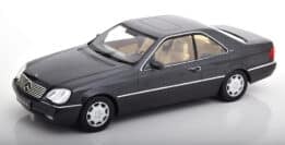 kk scale - 1:18 mercedes 600 sec c140 1992 anthrasite
