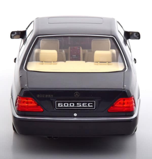 kk scale - 1:18 mercedes 600 sec c140 1992 anthrasite