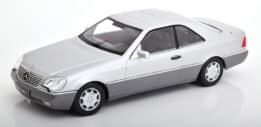 kk scale - 1:18 mercedes 600 sec c140 1992 silver
