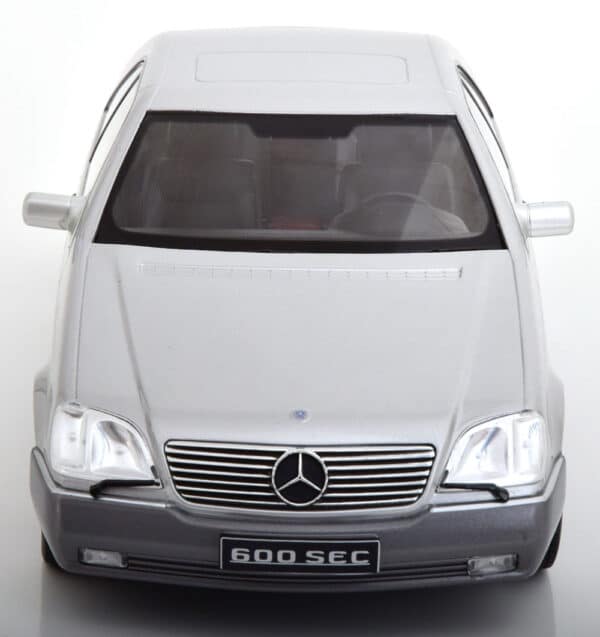kk scale - 1:18 mercedes 600 sec c140 1992 silver