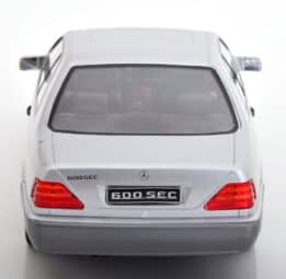 kk scale - 1:18 mercedes 600 sec c140 1992 silver