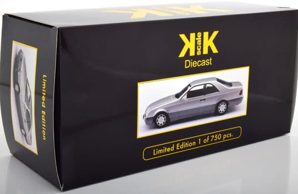 kk scale - 1:18 mercedes 600 sec c140 1992 silver